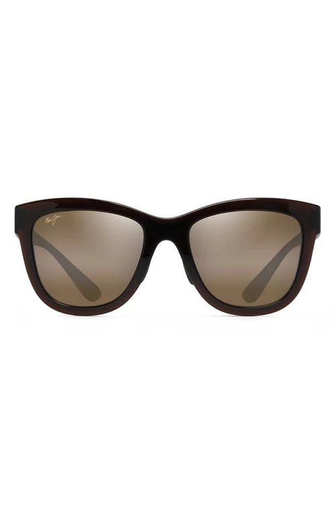 Maui Jim Anuenue 52mm PolarizedPlus2 Sunglasses in Translucent Rootbeer/bronze at Nordstrom