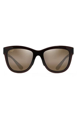 Maui Jim Anuenue 52mm PolarizedPlus2 Sunglasses in Translucent Rootbeer/bronze at Nordstrom