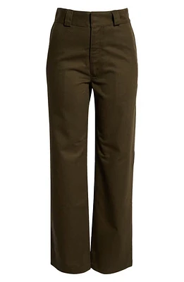 K. NGSLEY So Hard Cotton Pants Dark Olive at Nordstrom,