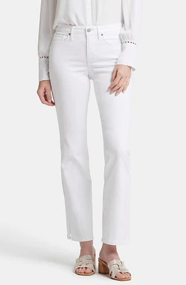 NYDJ Barbara Side Slit Bootcut Jeans Optic White at Nordstrom