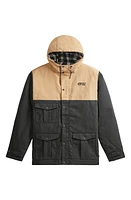 Picture Organic Clothing Moday Water Repellent Hooded Jacket Black Dark Stone at Nordstrom,