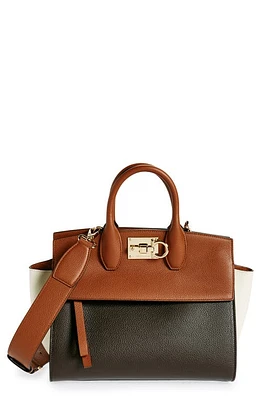 FERRAGAMO Small Studio Soft Leather Handbag in New Cognac at Nordstrom