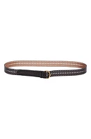 Alaïa Neo Vienne Calfskin Belt in Noir at Nordstrom, Size 95