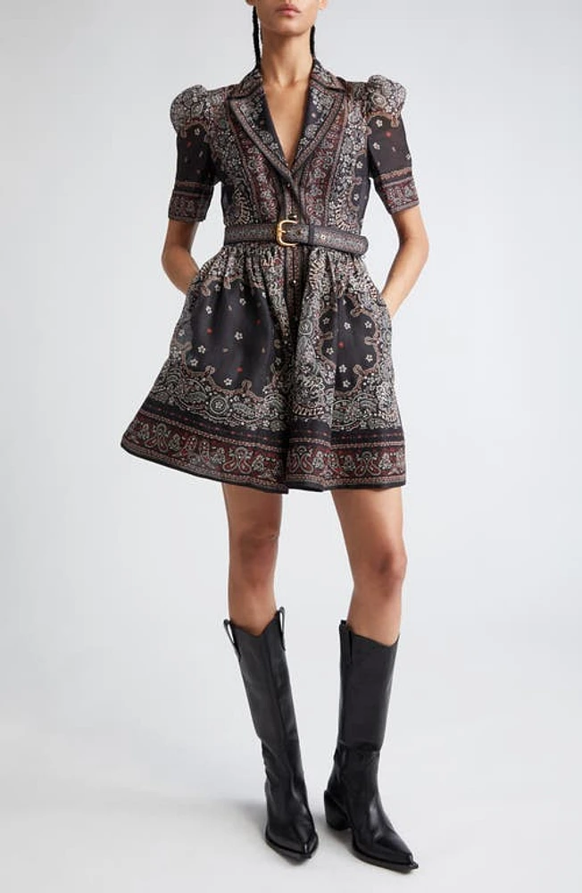 Zimmermann Matchmaker Bandana Print Organza Shirtdress at Nordstrom,