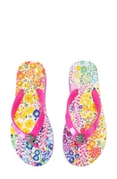 Kurt Geiger London x Floral Couture Kensington Platform Flip Flop Pink Multi at Nordstrom,