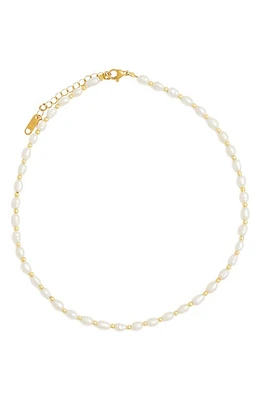 Petit Moments Ren Freshwater Pearl Necklace in Gold at Nordstrom