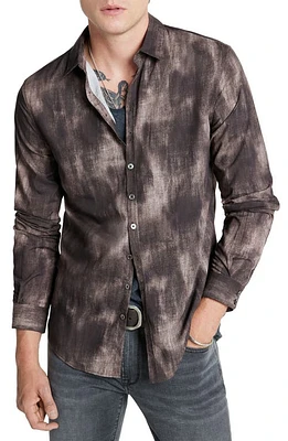 John Varvatos Slim Fit Print Button-Up Shirt at Nordstrom,