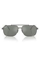 Ray-Ban Michael 59mm Polarized Pillow Sunglasses in Gunmetal at Nordstrom