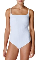 Sweaty Betty Capri Square Neck One-Piece Swimsuit at Nordstrom,