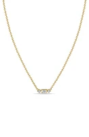 Zoë Chicco Diamond Pendant Necklace in 14K Yellow Gold at Nordstrom, Size 16