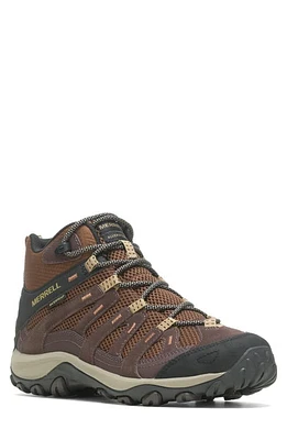 Merrell Alverstone 2 Mid Waterproof Hiking Boot in Earth/Espresso at Nordstrom, Size 11.5