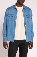 Current/Elliott Classic Western Denim Snap-Up Shirt Delta at Nordstrom,