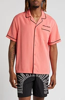 Billionaire Boys Club Mind Your Heart Lyocell & Linen Camp Shirt at Nordstrom,