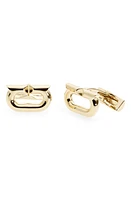 FERRAGAMO Gancio Ellipse Cuff Links in Oro Giove at Nordstrom