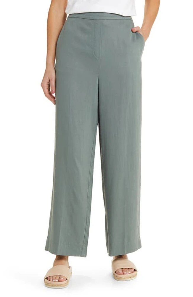 Masai Copenhagen Pippie Wide Leg Trousers Balsam Green at Nordstrom,