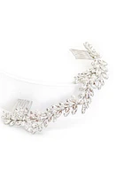 Brides & Hairpins Abrielle Pearl & Crystal Halo Comb in Silver at Nordstrom