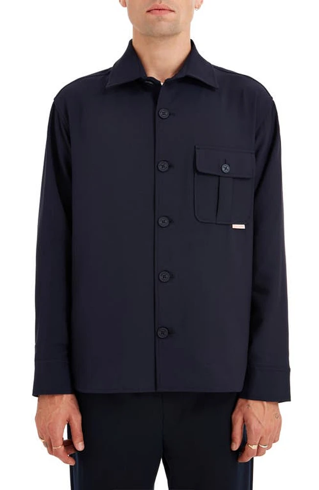 Sealskinz Mileham Shacket Navy at Nordstrom,