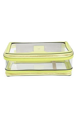 Anya Hindmarch In-Flight Clear Travel Case in Clear/Neon Yellow at Nordstrom