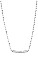 LAGOS Caviar Spark Diamond Pendant Necklace in Silver/Diamond at Nordstrom