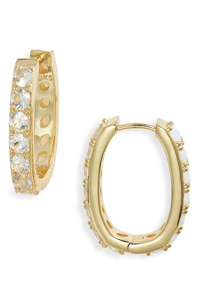 Kendra Scott Chandler Hoop Earrings in Gold Whte Opalite at Nordstrom