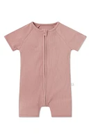 MORI Rib Romper in Ribbed Rose at Nordstrom