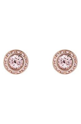 Ted Baker London Soletia Solitaire Crystal Halo Stud Earrings in Rose Gold Tone Vint Rose Crys at Nordstrom