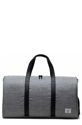 Herschel Supply Co. Novel Recycled Nylon Duffle Bag in Raven Crosshatch at Nordstrom