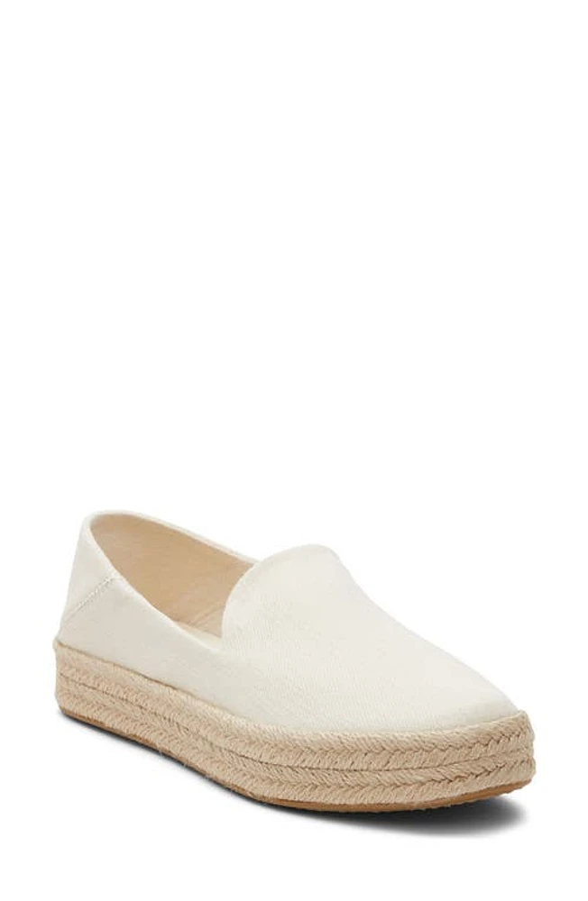 TOMS Carolina Platform Espadrille Sneaker Light Natural Heavy Twill at Nordstrom,