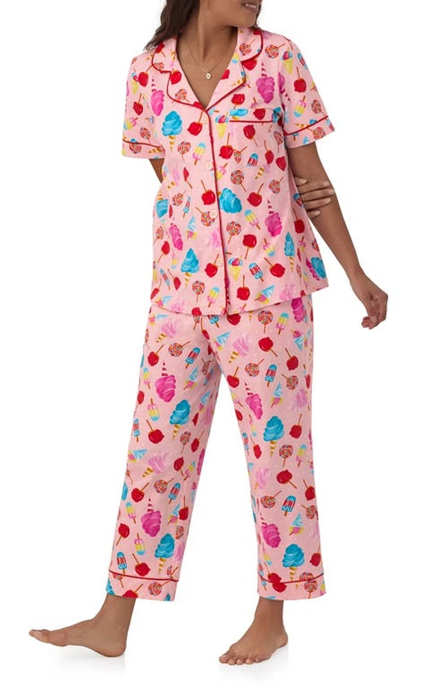 BedHead Pajamas Print Jersey Crop Sweet Treats at Nordstrom,