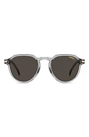 Carrera Eyewear 50mm Round Sunglasses in Grey/Grey at Nordstrom