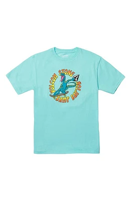 Volcom Kids' Ramp Raptor Cotton Graphic T-Shirt Crete Blue at