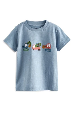 NEXT Kids' Digger Embroidered T-Shirt Blue at Nordstrom,