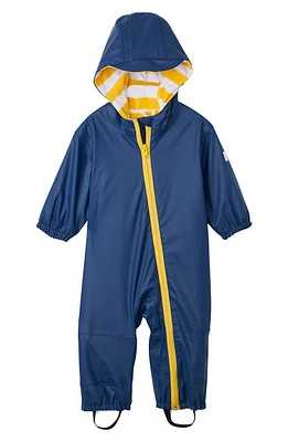 Hatley Terry Lined Hooded Bunting Blue at Nordstrom,