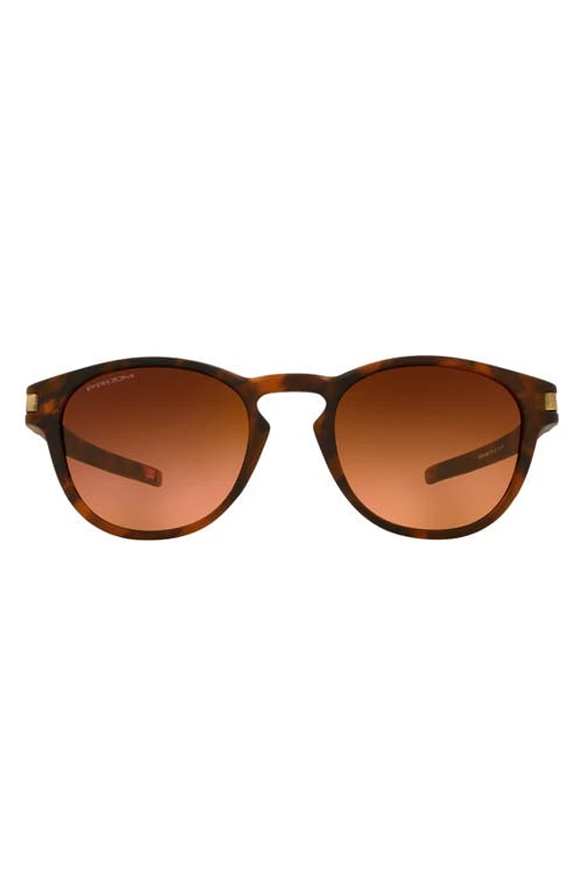 Oakley Latch 53mm Prizm Oval Sunglasses in Brown Tort at Nordstrom