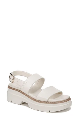 Naturalizer Darry Slingback Platform Sandal Warm White Leather at Nordstrom,