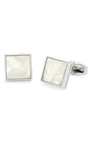 CLIFTON WILSON Mother-of-Pearl Cuff Links in Silver at Nordstrom