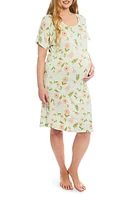 Everly Grey Rosa Jersey Maternity Hospital Gown at Nordstrom,