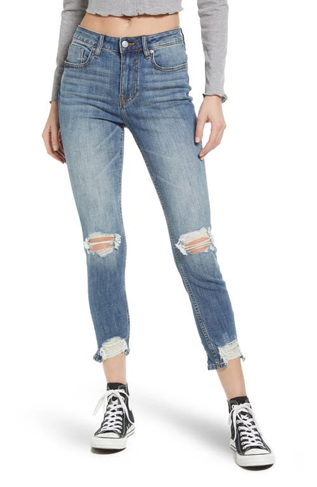 Vigoss Ace Destructed Skinny Jeans in Med Wash at Nordstrom, Size 29