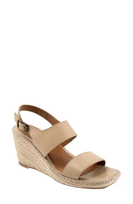 SoftWalk Hartley Slingback Espadrille Wedge Sandal Beige at Nordstrom,