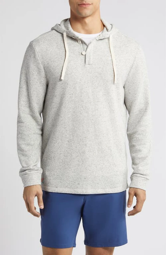 johnnie-O Kampton Marled Hoodie Light Gray at Nordstrom, R