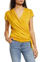 Loveappella Faux Wrap Top at Nordstrom,