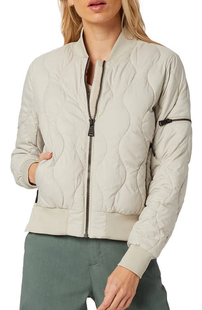 Alp N Rock Metro III Water Repellent Quilted Bomber Jacket Pumice at Nordstrom,