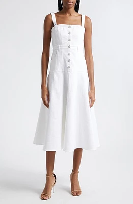 Cinq à Sept Veena Fit & Flare Dress White at Nordstrom,