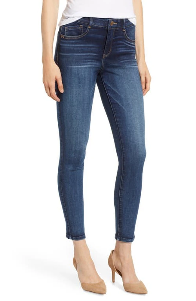 Wit & Wisdom Luxe Touch High Waist Skinny Ankle Jeans Blue at Nordstrom,