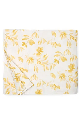 SFERRA Procida Floral Cotton Percale Duvet Cover in Banana at Nordstrom