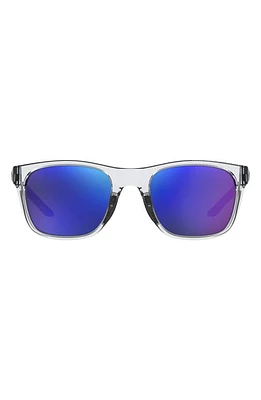 Under Armour 55mm Square Sunglasses in Crystal at Nordstrom