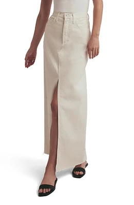 Favorite Daughter The Sadie High Waist Denim Skirt Gardenia at Nordstrom,