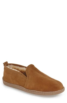 Minnetonka Genuine Shearling Lined Slipper Golden Tan at Nordstrom