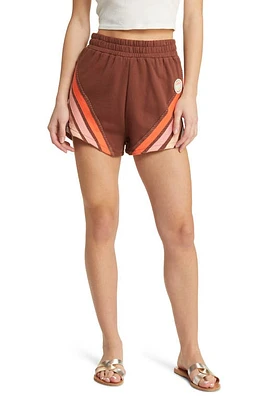 Rip Curl Trails Fleece Shorts Brown at Nordstrom,