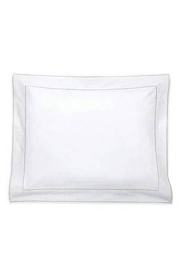 Matouk Ansonia Pillow Sham in White/Sterling at Nordstrom